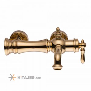 Shouder matte gold bizans bathroom faucet