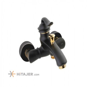 Shouder gold black loka bathroom faucet