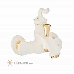 Shouder gold ivory loka bathroom faucet