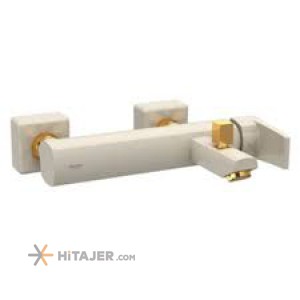 Shouder milky white gold Unique shower faucet