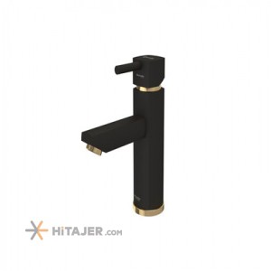 Shouder fixed Black Gold Unique basin faucet