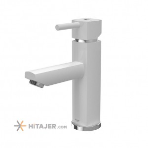 Shouder fixed white chrome Unique basin faucet