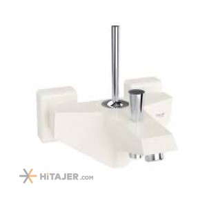 Shouder milky white Tiffany chrome Shower faucet