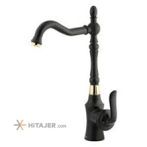 Shouder gold black loka kitchen faucet