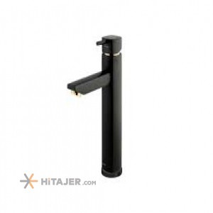 Shouder long base Black Gold Unique basin faucet