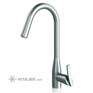 Shouder matte chrome rain shaver kitchen faucet