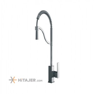 Shouder chrome sharp pull out kitchen faucet