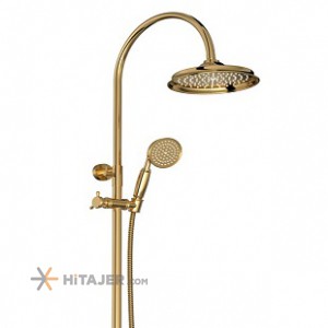 علم دوش حمام لوبک طلا شودر