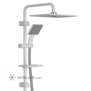 Shouder chrome white alma bathroom shower