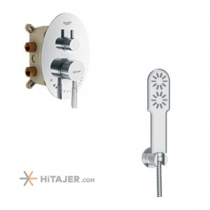 Shouder chrome rogen concealed bathroom shower