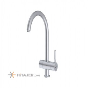 Shouder matte chrome alester kitchen faucet