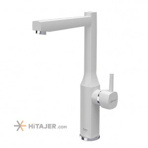 Shouder Unique white chrome kitchen faucet