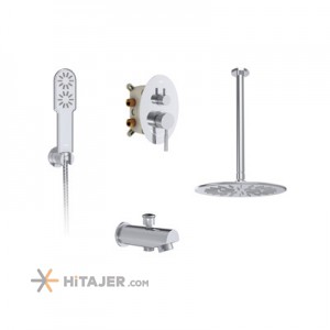 Shouder chrome rogen concealed bathroom shower