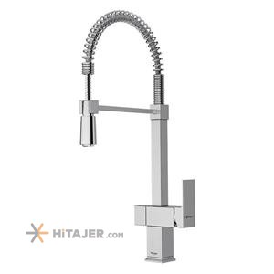 Shouder matte chrome atlantic pull out kitchen faucet