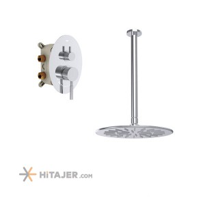 Shouder chrome rogen concealed bathroom shower