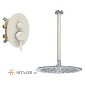 Shouder chrome ivory rogen concealed bathroom shower