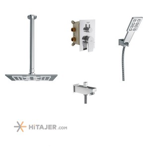 Shouder chrome romer concealed bathroom shower