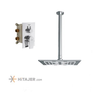 Shouder chrome romer concealed bathroom shower