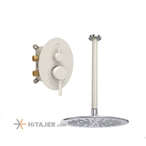 Shouder chrome ivory rogen concealed bathroom shower