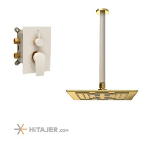 Shouder gold ivory romer concealed bathroom shower