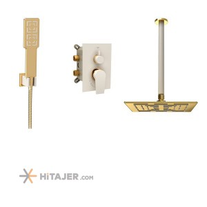 Shouder gold ivory romer concealed bathroom shower