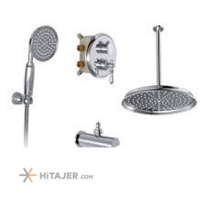 Shouder chrome zigmond concealed bathroom shower