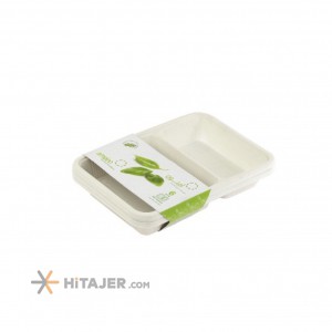 Amelon packed Disposable two compartment food container