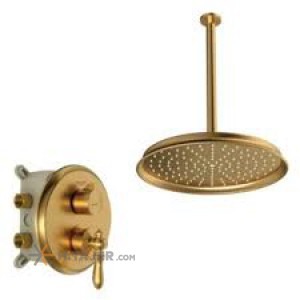 Shouder matte gold zigmond concealed wall mounted bathroom shower