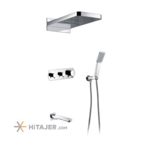 Shouder chrome walter concealed wall mounted bathroom shower