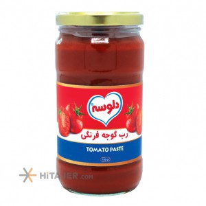 Delvaseh 750g tomato paste in glass jar