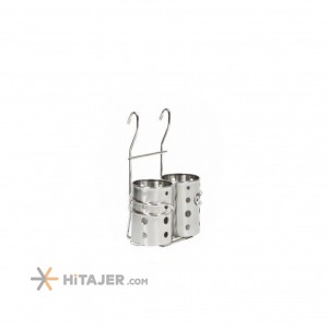 جا قاشق چنگالی دو قلو تمام استیل اوستا