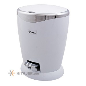 Diba white bita pedal bin