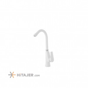 شیر روشویی مدل زرین سفید ساحل