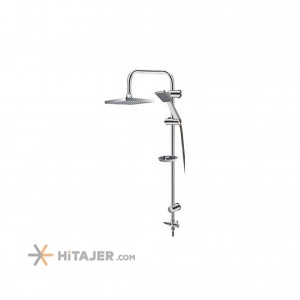 دوش یونیکا مدل اطلس دوکاره کروم ساحل