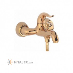 Jazireh gold prans wall mounted bathroom faucet