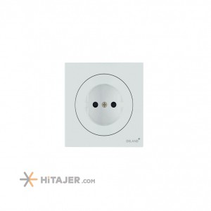 پریز برق ساده با پایه سرامیکی مدل آوا دلند