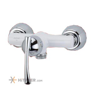 Jazireh white chrome toska wall mounted faucet
