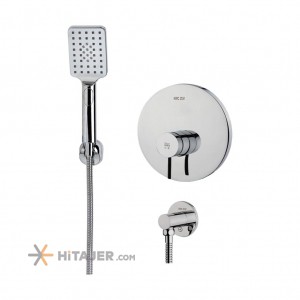 شیر دوش توکار کروم تیپ دو مدل آرتا زو کی دبلیوسی