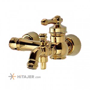 Jazireh gold lomana wall mounted bathroom faucet