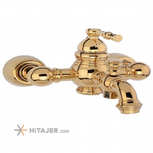 Jazireh gold roya wall mounted bathroom faucet