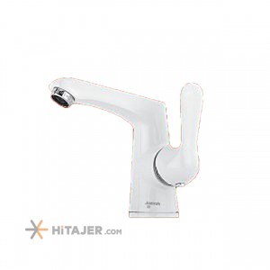 Jazireh white khazar basin faucet