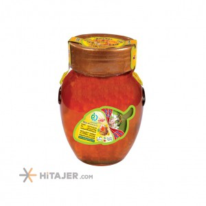 Golrang small bottle jar honey with honey comb 500 g