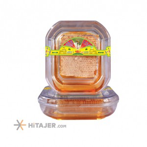 Golrang 1000g Honey with wax in large square packing