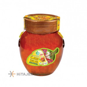 Golrang large 1000g Honey without wax in pot shape jar