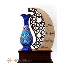 تندیس گلدان میناکاری حجازی