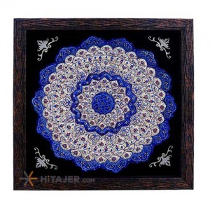 تابلو بشقاب 30سانتی میناکاری حجازی