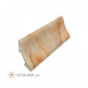 Arpan 5 cm white marble PVC scotia