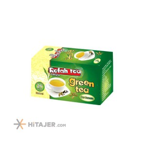 Lahijan Refah 50 g Green tea bag containing natural cardamom 25 pieces
