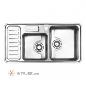 Steel Alborz in set fantasy double bowl sink code 812