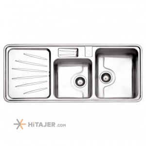 Steel Alborz in set fantasy double bowl sink code 814